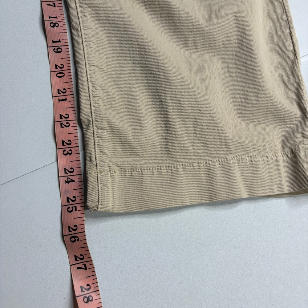 Frank & Eileen Pants Womens 10 Tan Westport Chino Ankle Crop Wide Leg Mid Rise - Picture 12 of 13